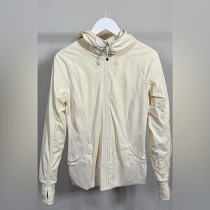 Lululemon Athletica Cream Zip-Up Jacket